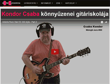 Tablet Screenshot of gitarkurzusok.hu